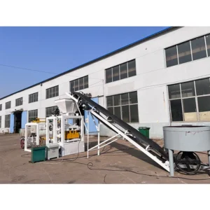 QTJ4-24 Stationary Concrete Block Machine – Complete Line