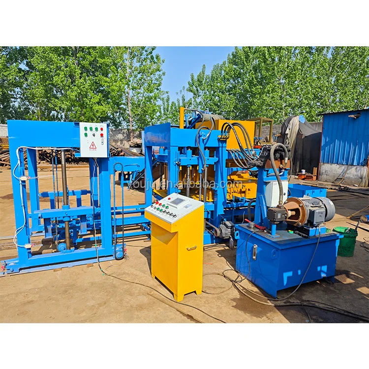 Automatic PLC Controlled Hydraulic Pressure Hollow Concrete Block Machine Block Making Machine with Pump and Bearing