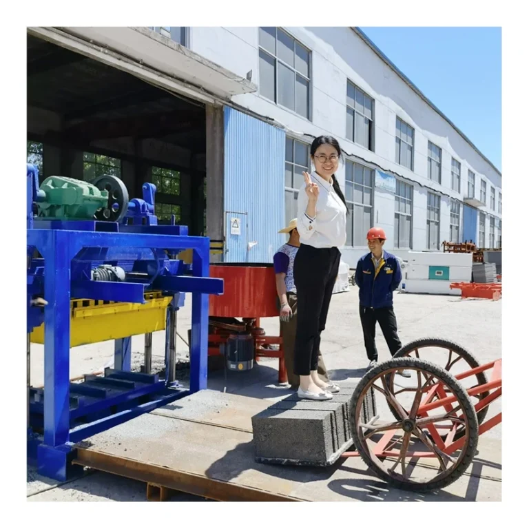 QTJ4-40 Block Making Machine Production Line for Concrete Blocks – Complete Line