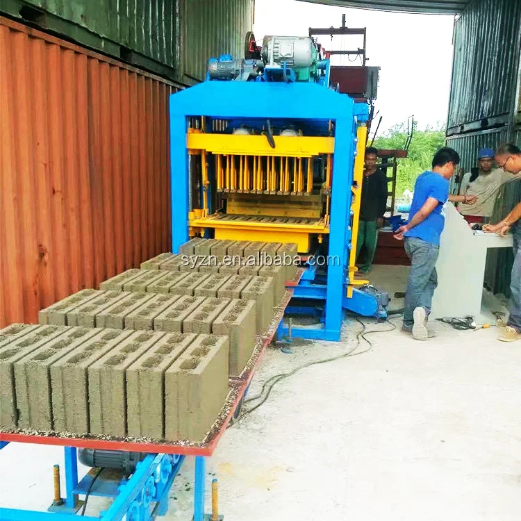 QTJ4-25 Automatic Concrete China House Building Brick Equipment Concrete Paving Block Making Machine in Philippines Liberia