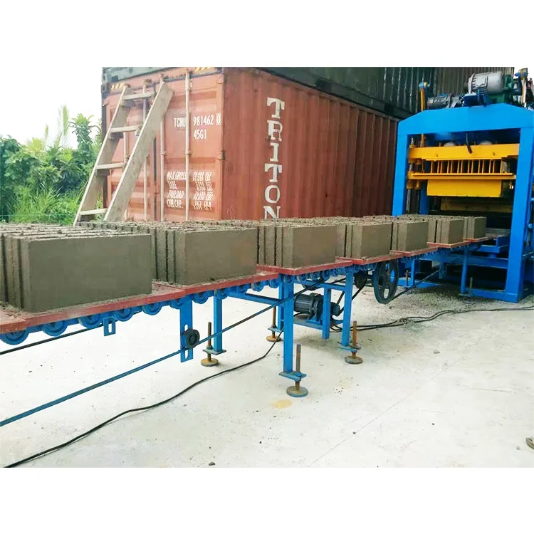 QTJ4-25 Motor 8 Inch Block Machine 25s Automatic Concrete Interlock Block Making Machine in Zambia Cutting Machine Tanzania