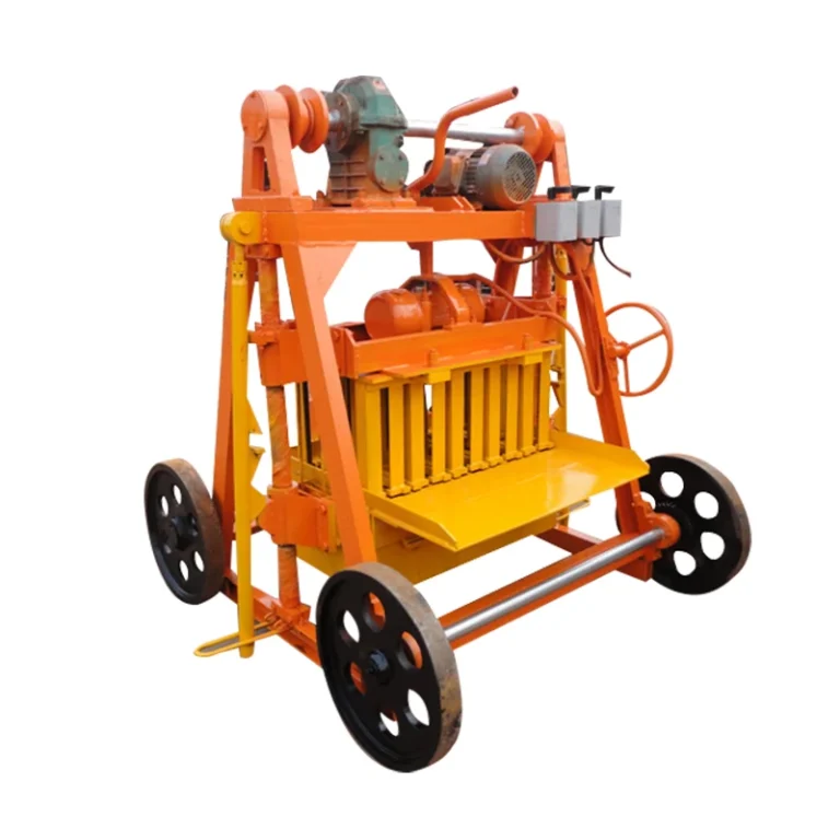 QMJ4-45 Movable Egg Layer Block Making Machine – Production Line