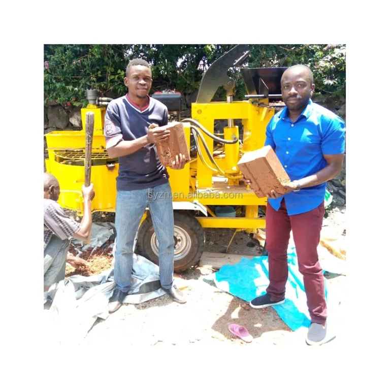 Ethiopia Shiyue Factory Custom M7MI Compressed Mobile Earth Clay Interlocking Clay Brick Making Extruder Machine 7.5kw Ghana