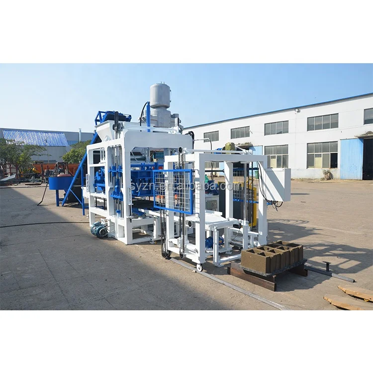 Qt4-18 automatic hydraulic cement block machine concrete hollow paving machine a brique building material block maker machine