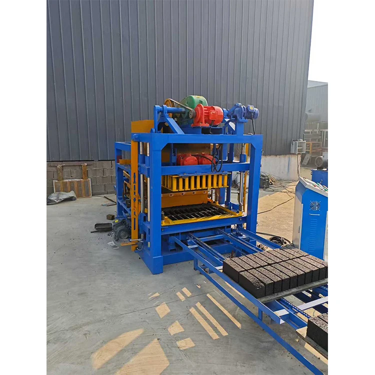 Cement Block Machine Qtj4-25d Automatic Concrete Hollow Block Making Machine Romania