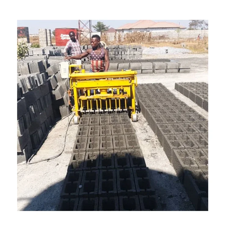 Hydraulic Press Cement Brick Making Machine  QMY4-30 Mobile Hollow Block Machine
