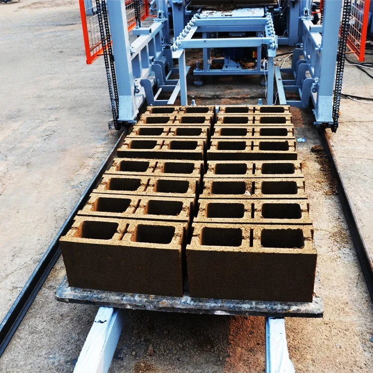 QT6-15 automatic brick making machine cement hollow block making machine construction machinery