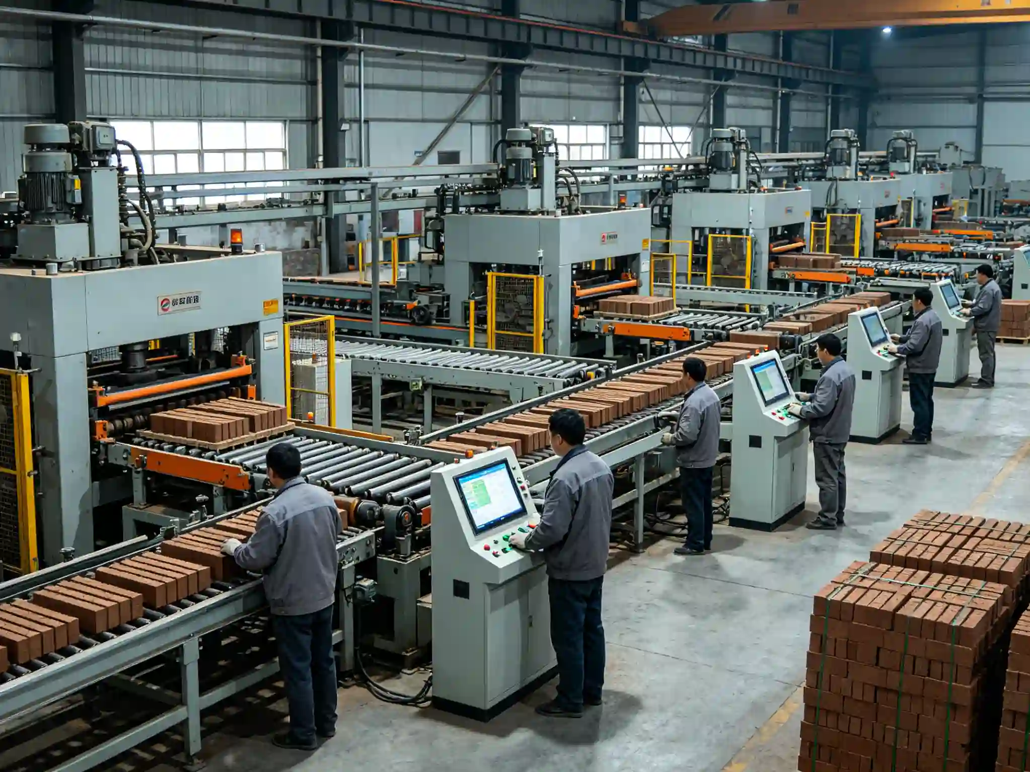 Fully automatic block machine production line for medium producers upgrading capacity