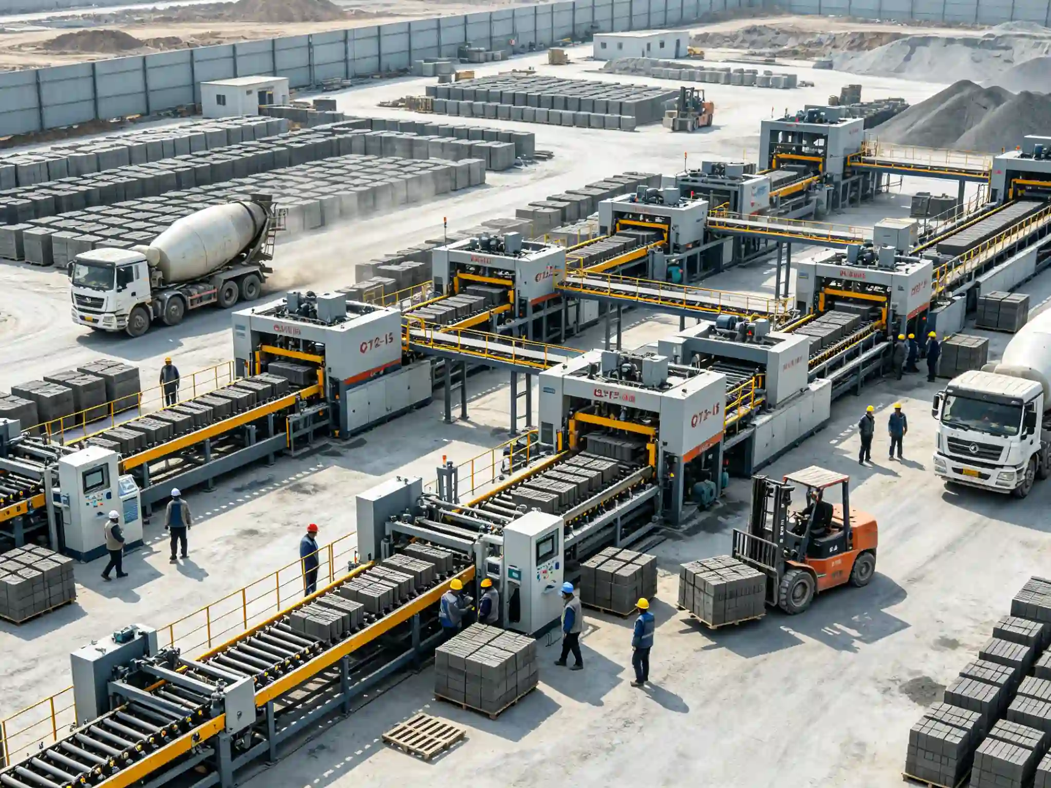Turnkey production line solution for large contractors and infrastructure projects