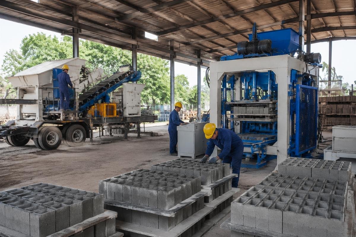 Mobile vs stationary block machine deployment