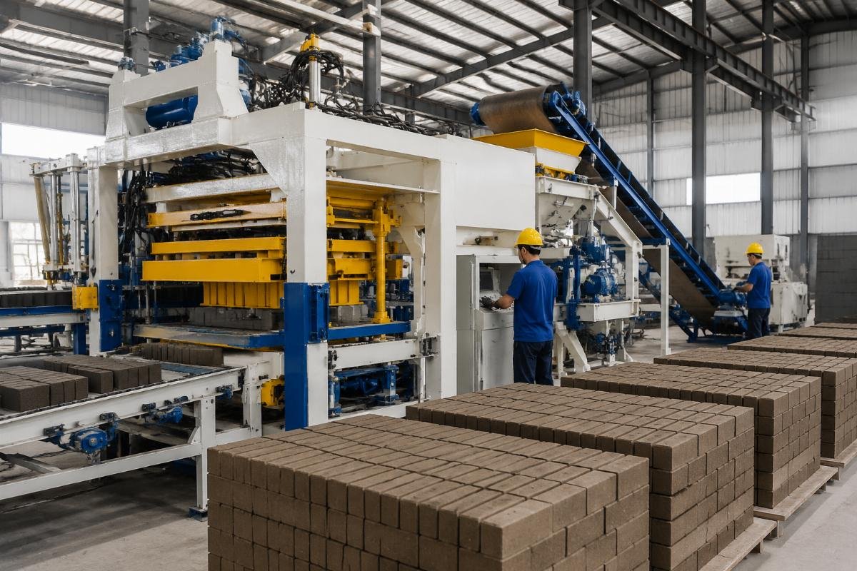 Automated brick production line