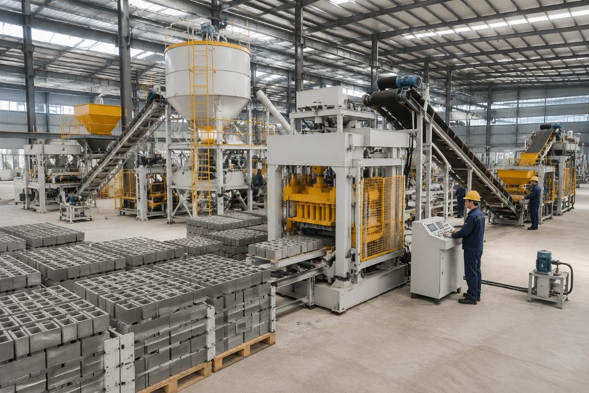Investment breakdown pie chart for 10,000-blocks-per-day block production line
