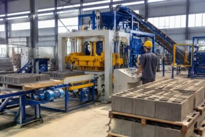 Cost breakdown comparison between manual and automated block production lines