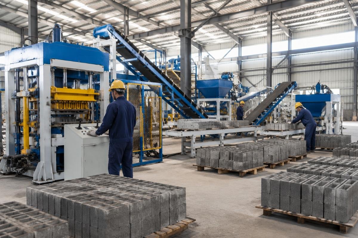 block making factory cost ROI timeline emerging market investors ROI timeline chart showing payback periods for semi-automatic and fully automatic block making factories across different market regions
