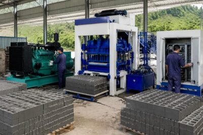 Block making machine power supply comparison: diesel generator set versus 380V grid connection with voltage stabilizer