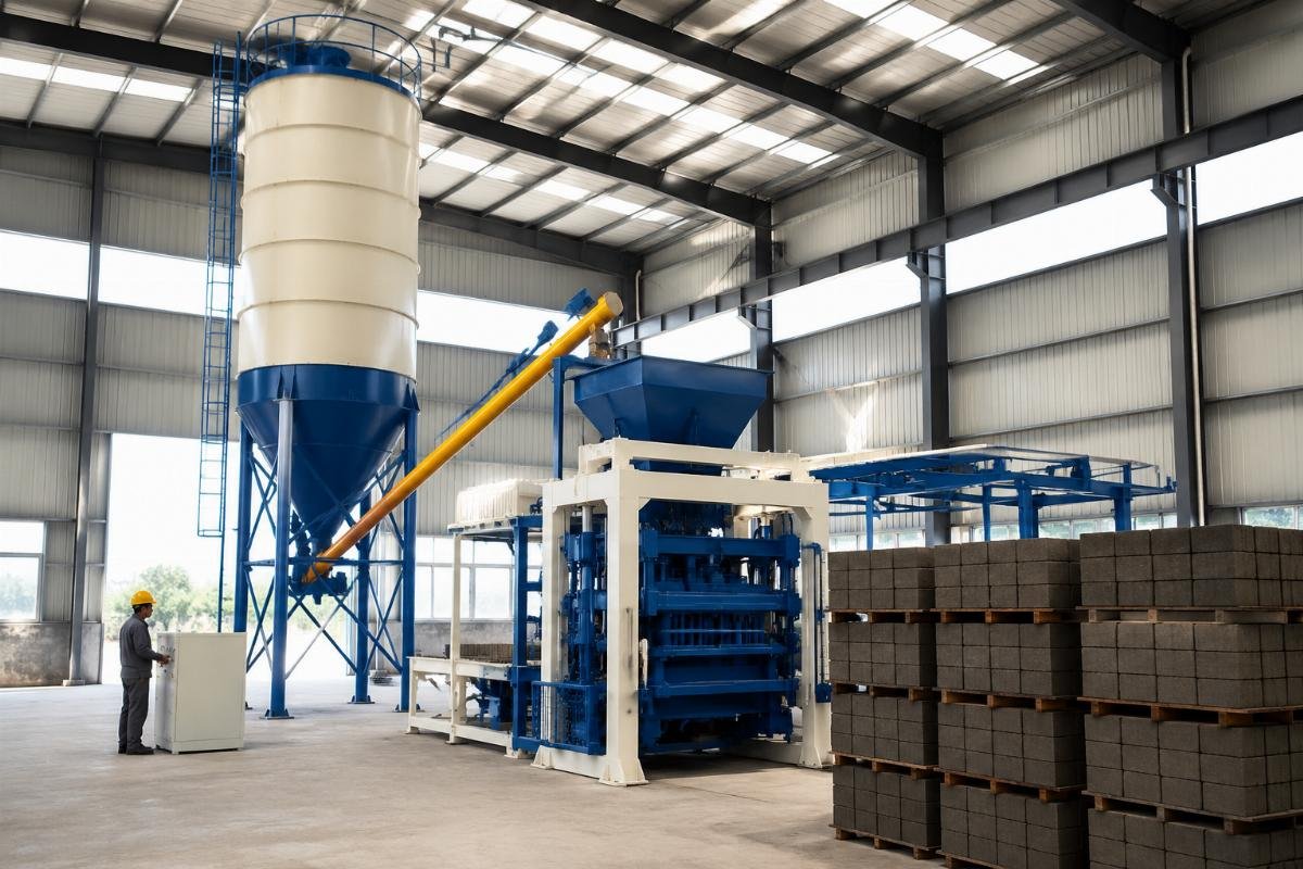 cement silo for block making machine Cement silo capacity calculation diagram